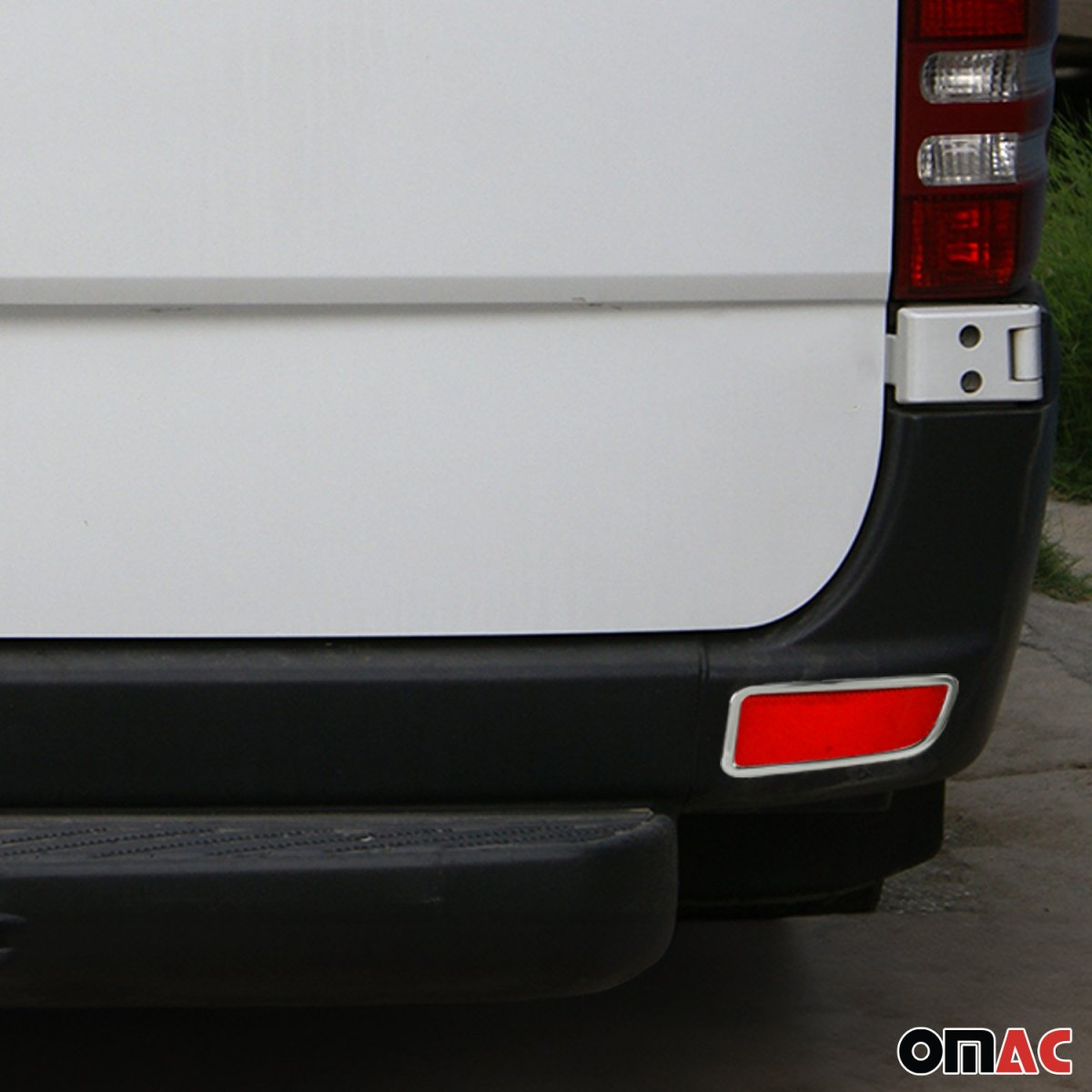 Mercedes Sprinter W906 Reflector Frame - Omac - S. Steel - Gloss Silver - 2014-2018